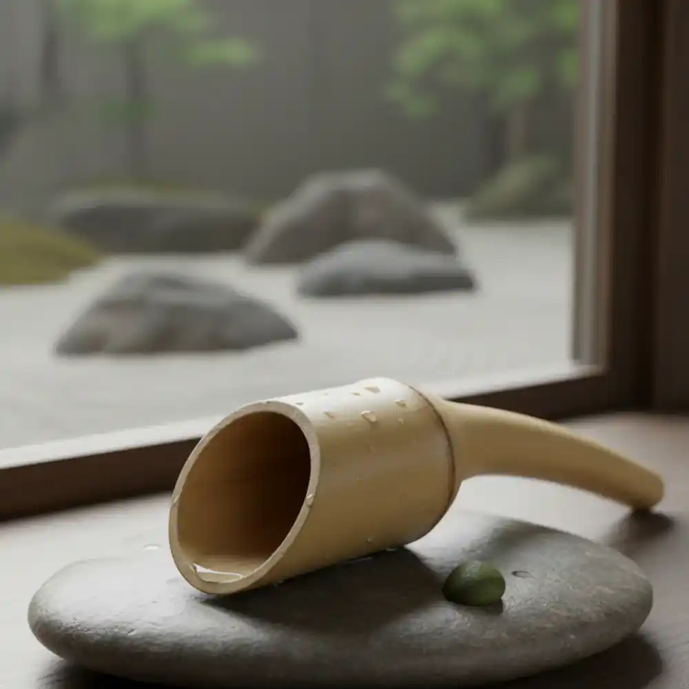 Hand-carved bamboo scoop